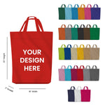 Handle Non-Woven Tote Bag 18x22 with 2 Inch Bottom Gusset