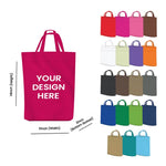 Handle Non-Woven Tote Bag 11 x 14 with 2 Inch Bottom Gusset