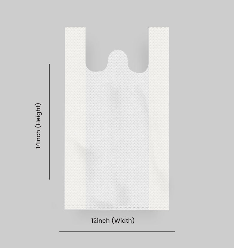 T-Shirt Style Non Woven Tote Bag - 12x14 | Custom Printed Tote