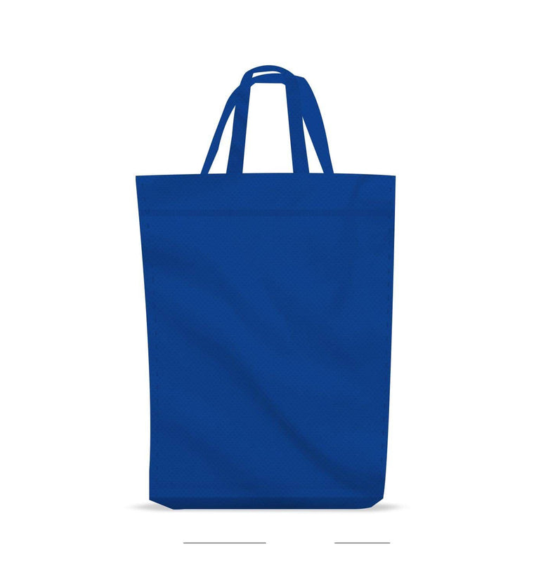 Handle Custom Non-Woven Tote Bags with 2 Inch Bottom Gusset