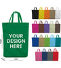 Handle Custom Printed Non-Woven Tote Bags with 2 Inch Bottom Gusset | The Value II Tote Bags